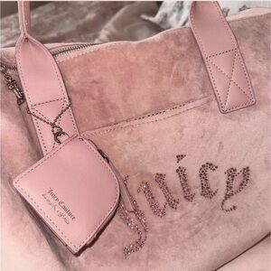 Juicy Couture Blush Velvet Tote